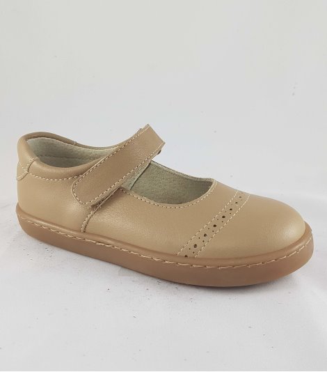 Zapato de piel niña-1163-beig